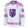 Dresovi Vegas Golden Knights 2024-25 Fanatics Hockey Fights Cancer Practice Custom Bijela - Muške